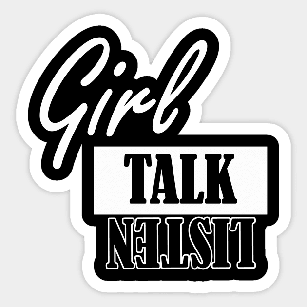 girl talk listen Sticker by NotComplainingJustAsking